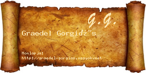 Graedel Gorgiás névjegykártya